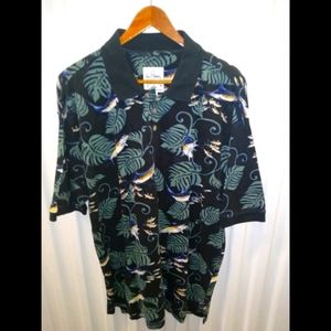 Guy Harvey Bluewater Wear Marlin Fish Print Polo